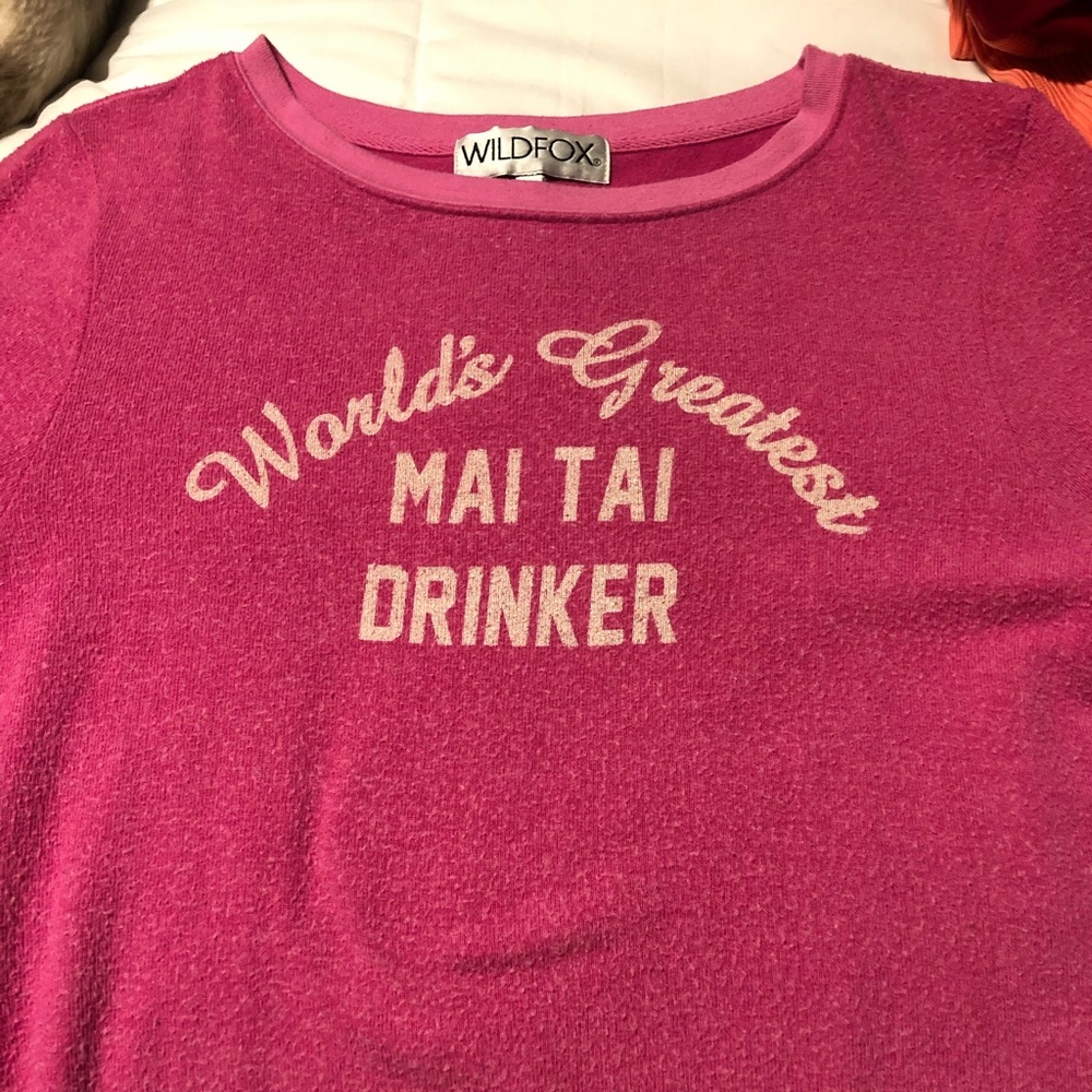 Wildfox “Worlds Greatest Mai Tai Drinker” Pullover